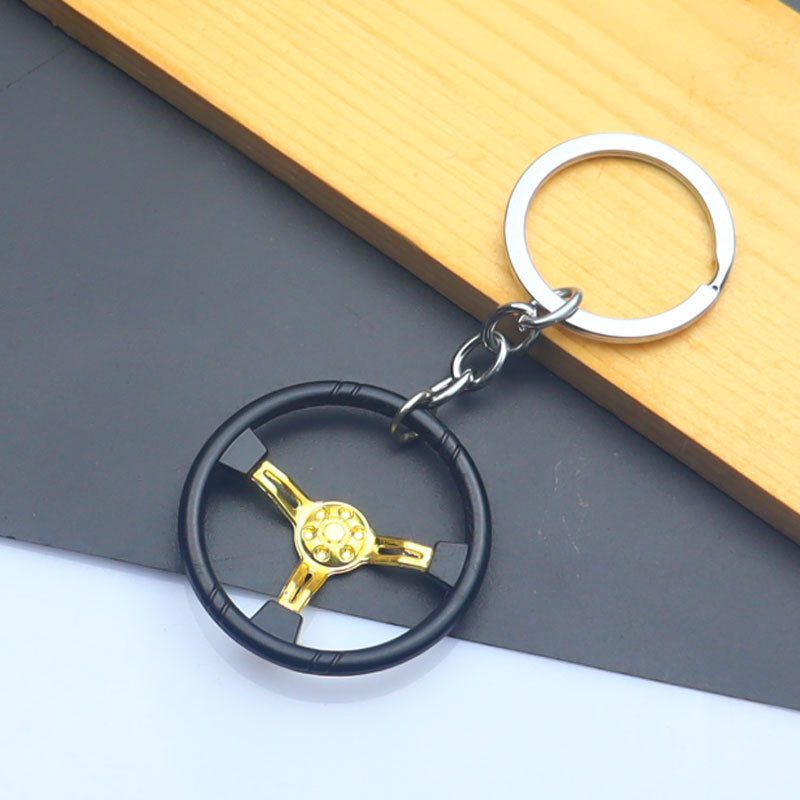 Wholesale Automobile Modification Steering Wheel Zinc Alloy Keychain